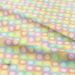 Novelty fabric with Flowers and bright colors, for shirts, skirts, bowties, children's clothing & dog bows and bandanas.