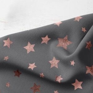 Stars Print fabric, with metallic stars, for children's clothing, dog bandanas, skirts & dresses, and handmade ties and bowties.