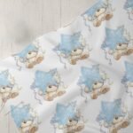 Teddy bears & Star Pillows Fabric, for sewing dog bows and bandanas, ties & bowties, skirts, dresses, handbags & quilting.