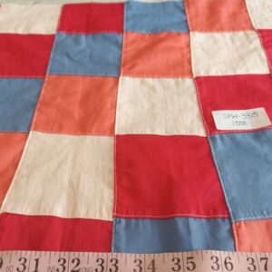 Patchwork fabric with solid patches, for children's clothing, menswear, skirts, dresses, handmade bows & dog bandanas.