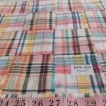 Patchwork Madras fabric for ivy style clothing, preppy menswear, classic children's clothing, dog bandanas & handmade bowties.