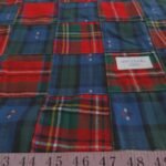 Flannel patchwork plaid fabric, with prints and plaid, for men's shirts, outdoor clothing, Fall clothing and vintage menswear.