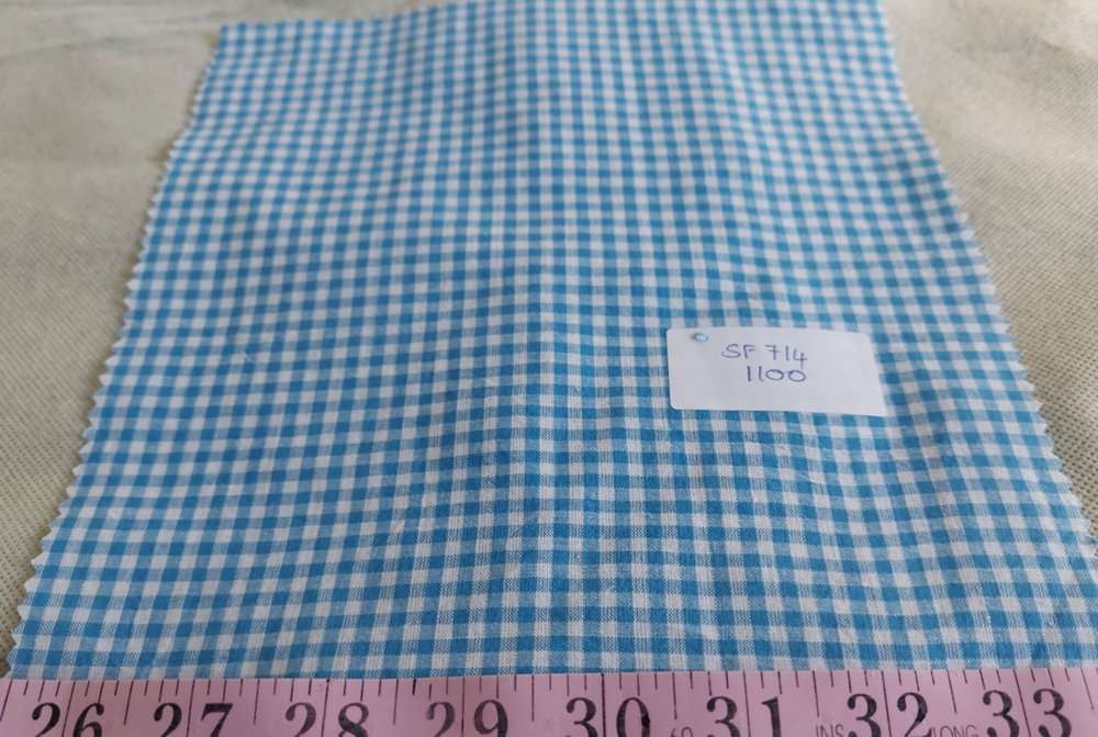 Micro Gingham Check fabric for children's clothing, girl's dresses, gingham skirts and dresses, men's shirts and bags.