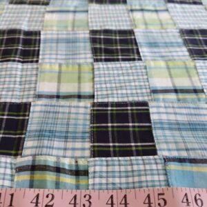 Patchwork Madras fabric for etsy handmade clothing, handmade bowties and bows, handmade dog clothing, quilting & crafts.