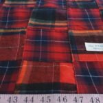 Flannel patchwork plaid fabric, or a winter plaid, for men's shirts, outdoor clothing, Fall clothing and vintage menswear.