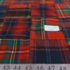 Flannel patchwork plaid fabric,in a Christmas plaid, for shirts, outdoor clothing, Fall clothing and vintage menswear.