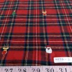 Christmas plaid fabric - Flannel plaid, for Christmas sewing, crafts, children's clothing, dog bandanas & Christmas gifts.