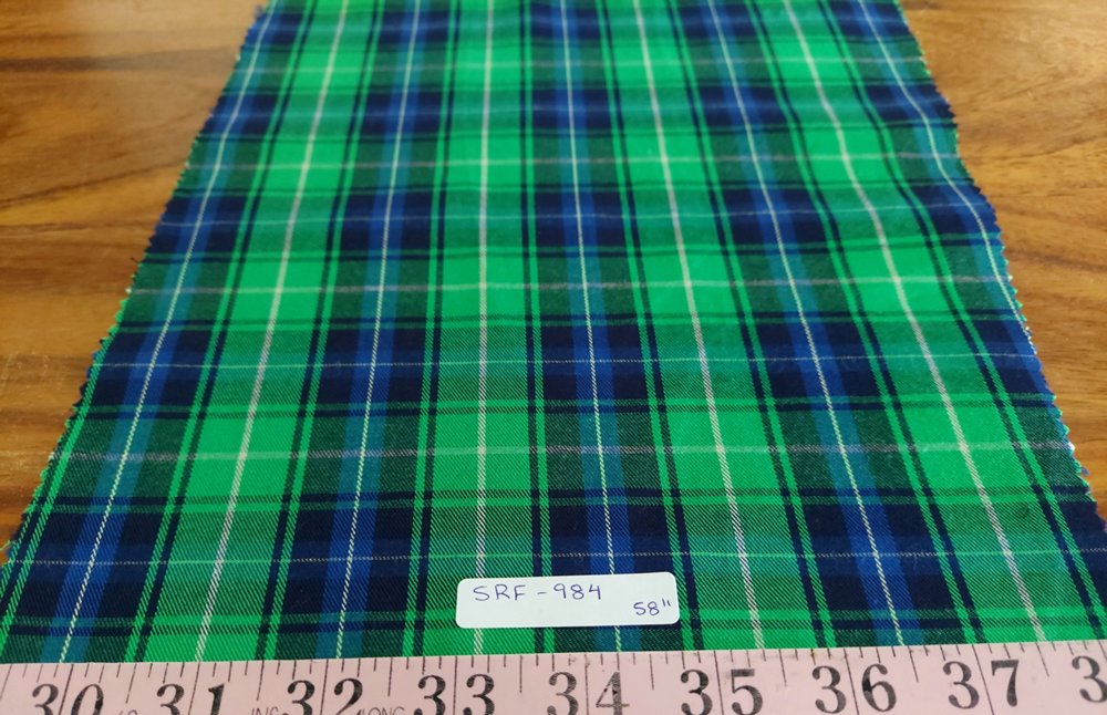 Flannel check fabric or flannel plaid for winter sewing like shirts, outdoor clothing, dog bandanas & children's clothing.