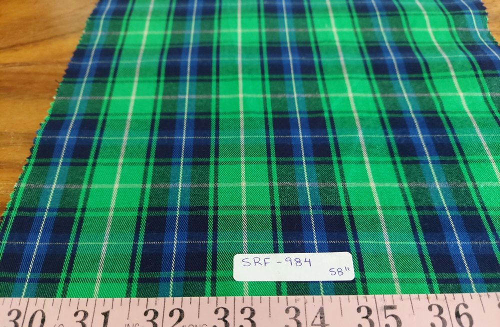 Flannel check fabric or flannel plaid for winter sewing like shirts, outdoor clothing, dog bandanas & children's clothing.