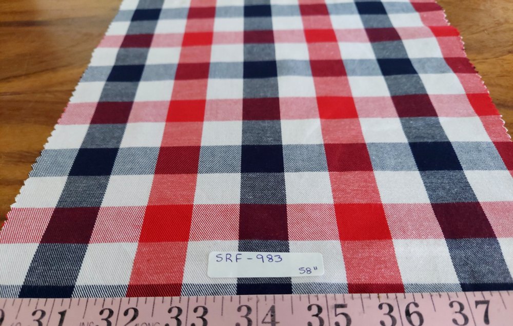 Flannel Tattersall check fabric for winter shirts, outdoor clothing, dog bandanas, flannel bowties & classic children's clothing.