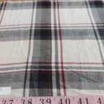 Twill Plaid or flannel madras plaid fabric for men's winter shirts, outdoor clothing, children's clothing, and dog bandanas.