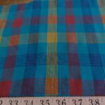 Vintage madras plaid fabric for shirts, dresses & skirts, ties & bowties, classic children's clothing & dog bandanas.