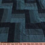 Denim Patchwork Maze Fabric