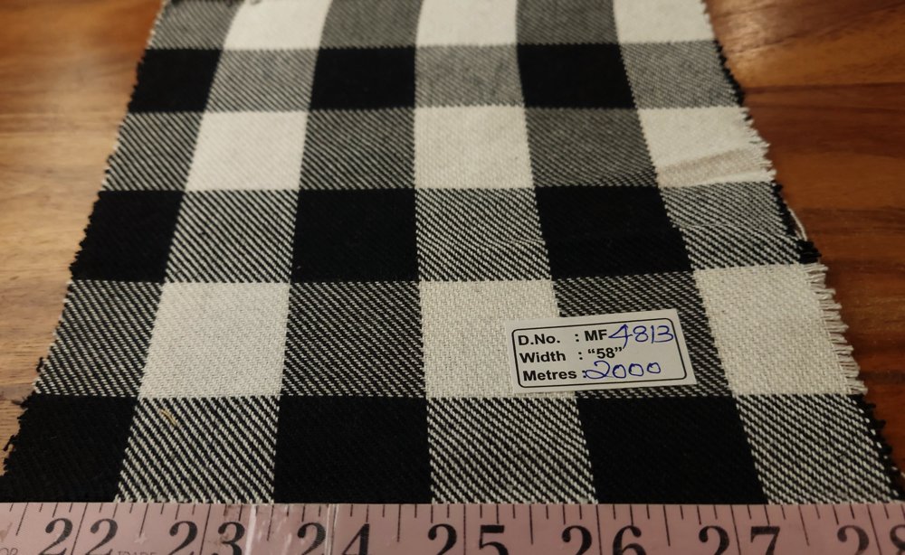 Buffalo Plaid Fabric or Buffalo checks for men's shirts, outdoor clothing, children's clothing, ties, bowties and dog clothing.