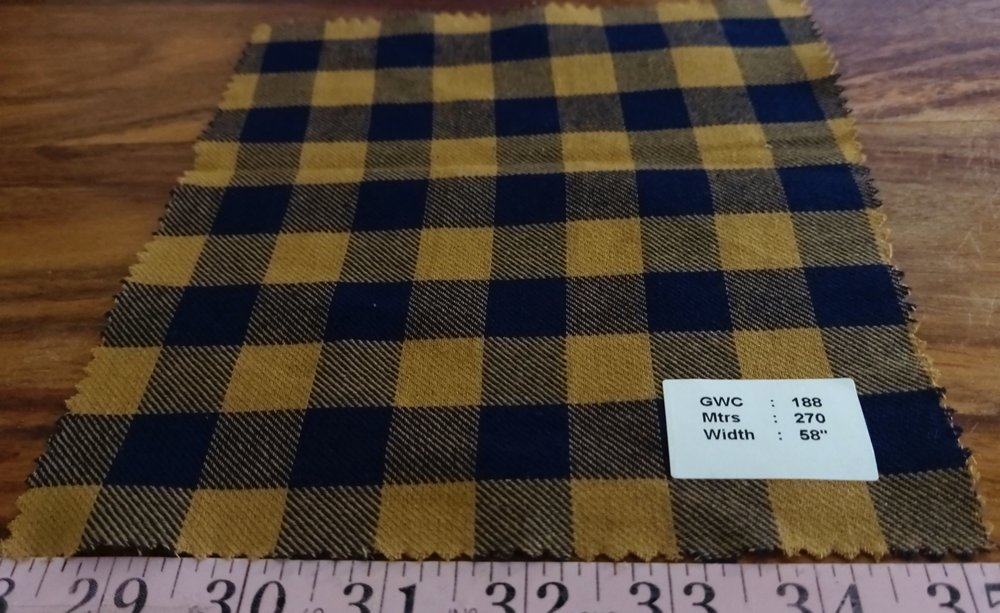 Gingham Plaid Twill fabric for classic children's clothing, gingham bowties, bows & ties, dog bandanas & shirts, caps, coats.