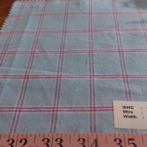 Plaid Twill Windowpane flannel madras fabric for men's winter shirts, outdoor clothing, children's clothing, and dog bandanas.