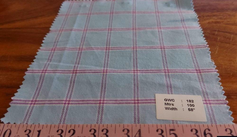 Plaid Twill Windowpane flannel madras fabric for men's winter shirts, outdoor clothing, children's clothing, and dog bandanas.
