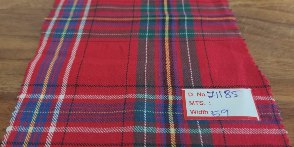 Christmas plaid fabric - Flannel plaid, for Christmas sewing, crafts, children's clothing, dog bandanas & Christmas pajamas.