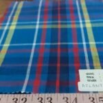Twill Flannel madras fabric for winter sewing like shirts, outdoor clothing, dog bandanas, flannel bowties & children's clothing.
