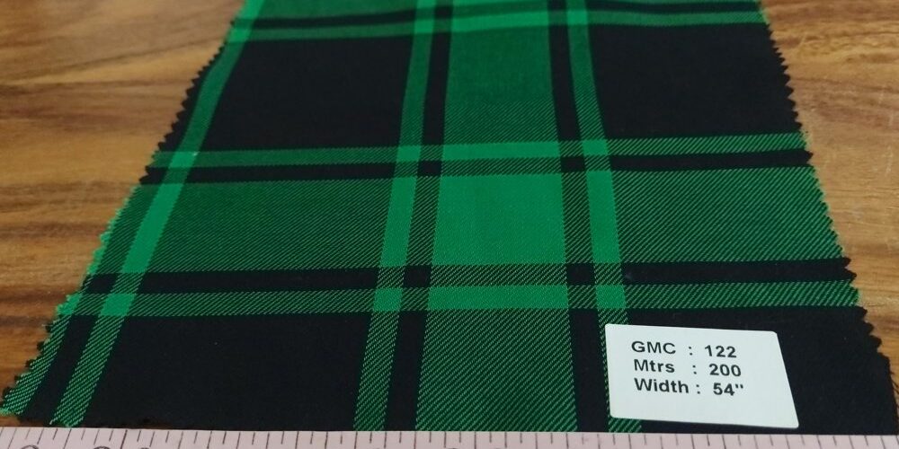 Twill Madras Fabric, for men's shirts, classic children's clothing, hunting and fishing shirts, and twill caps, coats & jackets.