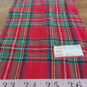Christmas plaid fabric - Flannel plaid, for Christmas sewing, crafts, children's clothing, dog bandanas & Christmas pajamas.