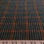 Wool Plaid or wool check fabric, best for wool shirts, ties & bowties, winter coats and jackets, and for winter preppy clothing.