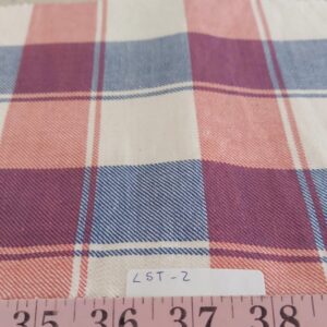Buffalo Plaid Twill Fabric for Winter Sewing - Rayon buffalo plaid fabric for winter shirts, dresses, skirts & dog bandanas.