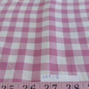 Lilac Gingham Check Fabric for Winter Sewing - Rayon Gingham fabric for winter shirts, dresses, skirts, pajamas & dog bandanas.