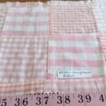 Patchwork Gingham fabric or gingham patchwork for sewing children's clothing, dog bandanas, bowties, coats and shorts.