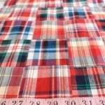 Patchwork Madras fabric for etsy handmade clothing, handmade bowties and bows, handmade dog clothing, quilting & crafts.