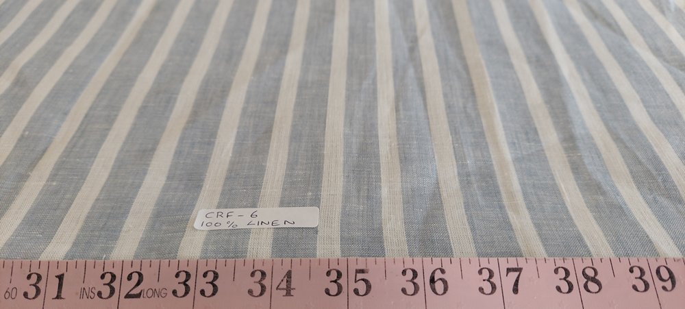 Linen Fabric - linen stripes, linen plaid or checks & linen solids, for linen shirts, children's clothing and linen dresses.