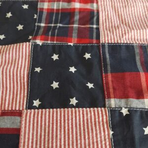 Patchwork Plaid Stars & Stripes Fabric for 4th Of July clothing, classic children's clothing, menswear, dog bandanas & skirts.