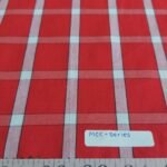 Check Fabric or Madras Check fabric, used for men's shirts, vintage clothing, children's classic clothing, bowties and ties.