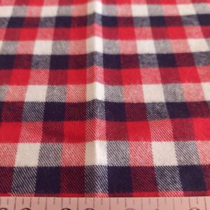 Flannel Gingham Check Fabric for Fall shirts, outdoor clothing, winter skirts, & Fall dog bandanas.