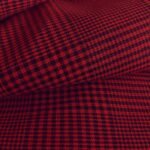 Black & Red Glen Check Fabric AT-22-758