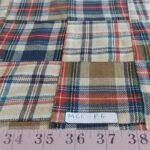 Flannel Patchwork madras fabric for classic children's clothing, handmade clothing, Fall & winter sewing & outdoor clothing.