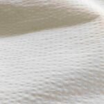 White Seersucker Fabric for shirts, children's clothing, bowties and ties, preppy clothing, dog bandanas & vintage menswear.