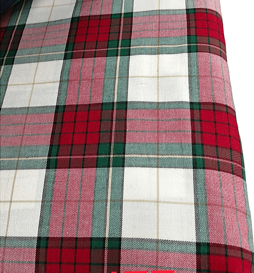 Plaid Twill Fabric for Fall flannel shirts, bowties, flannel dresses, flannel caps and hats, and dog bandanas & flannel jackets.