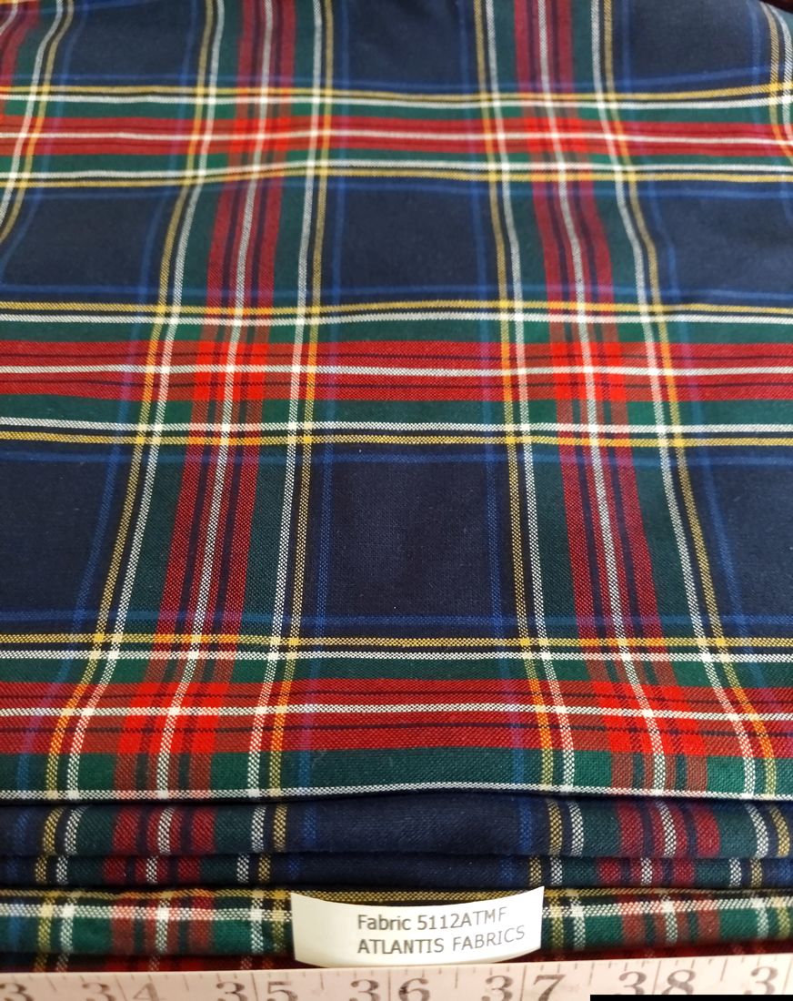 Oxford Tartan Plaid fabric for shirts, bowties, ties, dog bandanas, classic childrens clothing, southern clothing, and sewing.