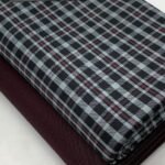 Check Fabric or Plaid fabric, used for men's shirts, vintage clothing, children's classic clothing, bowties and ties.