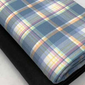 Oxford Twill Madras fabric for classic children's clothing, plaid bowties, bows and ties, dog bandanas, shirts, caps & coats.