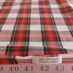 Tartan Plaid Herringbone Twill fabric for shirts, bowties, dog bandanas, classic childrens clothing, southern clothing, and sewing.
