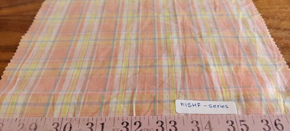 Madras Plaid fabric for classic menswear, vintage skirts & dresses, retro sewing, classic children's clothing & theater costumes.