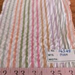 Seersucker Striped Fabric for shirts, preppy children's clothing, bowties, vintage sewing, retro skirts & dresses & dog bandanas.