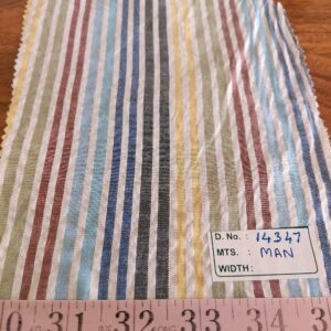 Seersucker Striped Fabric for shirts, preppy children's clothing, bowties, vintage sewing, retro skirts & dresses & dog bandanas.