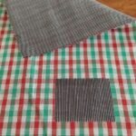 Double faced reversible Tattersall fabric for shirts, jackets, men's coats, retro skirts, vintage dresses & dog bandanas.