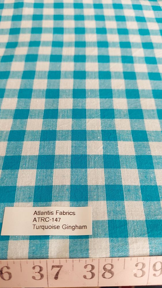 Gingham Plaid Fabric or gingham check for classic children's clothing, shirts, dresses, skirts, boys clothing & retro sewing.
