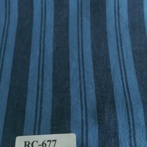 Indigo Blue Striped Fabric for Shirts & Dresses