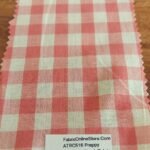 Peach Gingham Check Fabric for classic children's clothing, shirts, pinup dresses, retro skirts, pet clothing & bowties.