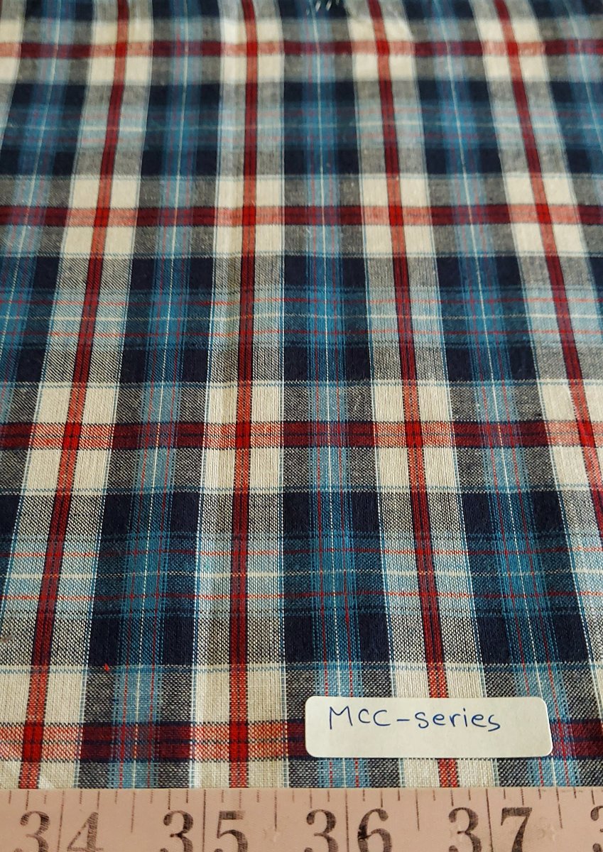 Madras Plaid fabric for classic menswear, vintage skirts & dresses, retro sewing, classic children's clothing & costumes.